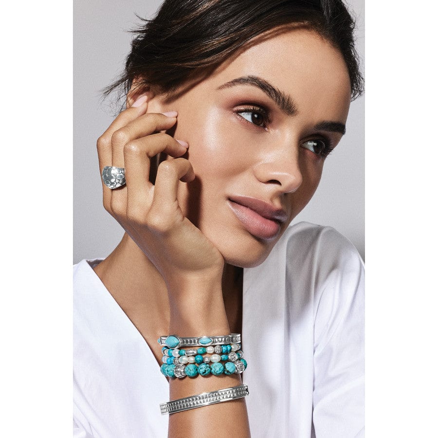  Pebble Turquoise Stretch Bracelet
