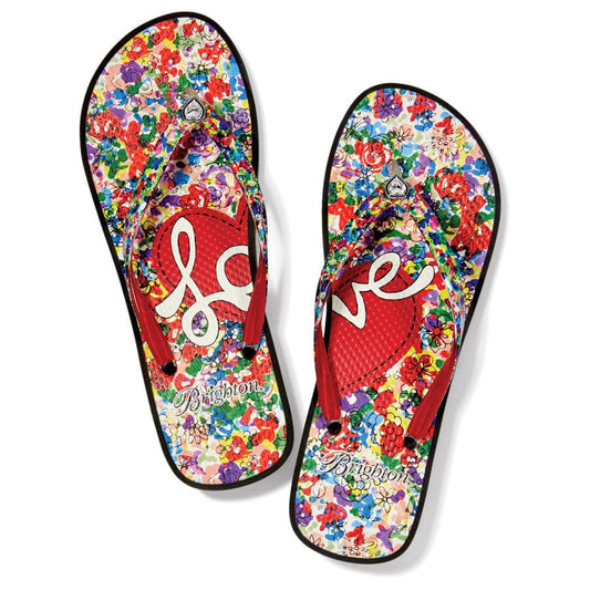  Posies Wedge Flip Flops