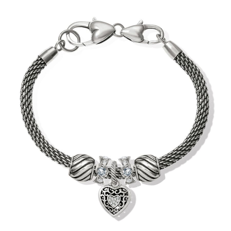  Reno Heart Sparkle Charm Bracelet