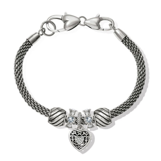  Reno Heart Sparkle Charm Bracelet