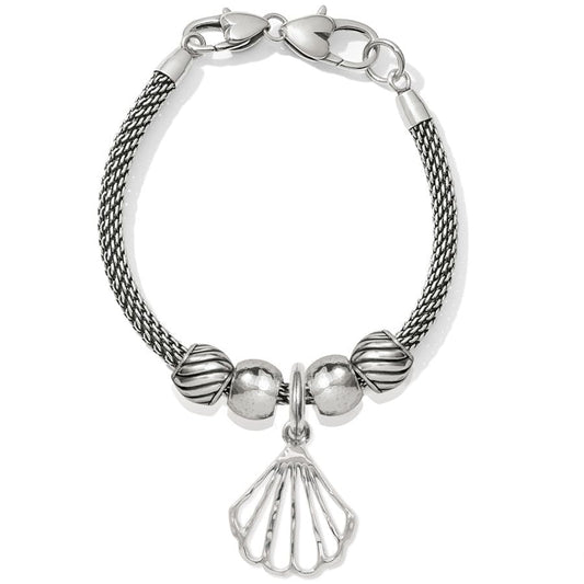  Scalloped Shell Charm Bracelet