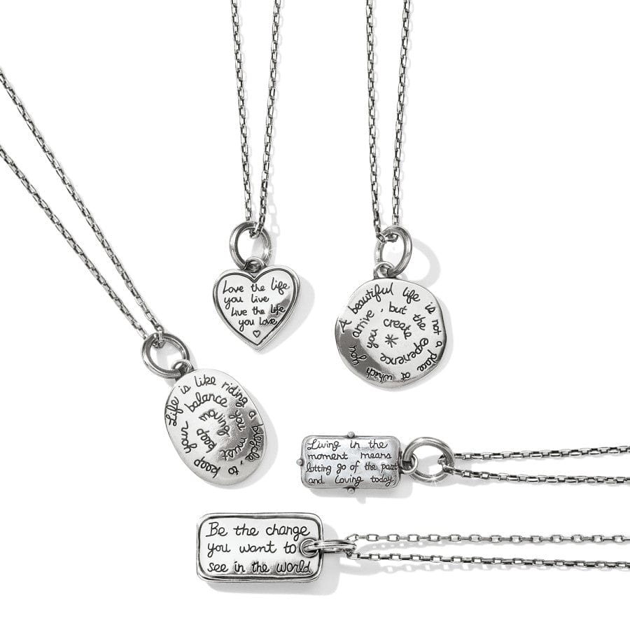  Sentiments Love Life Reversible Necklace