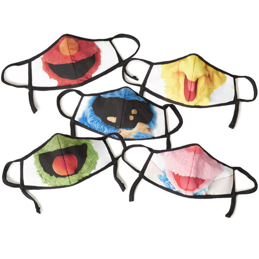  Sesame Street All Characters Child Face Mask (5 Pack)