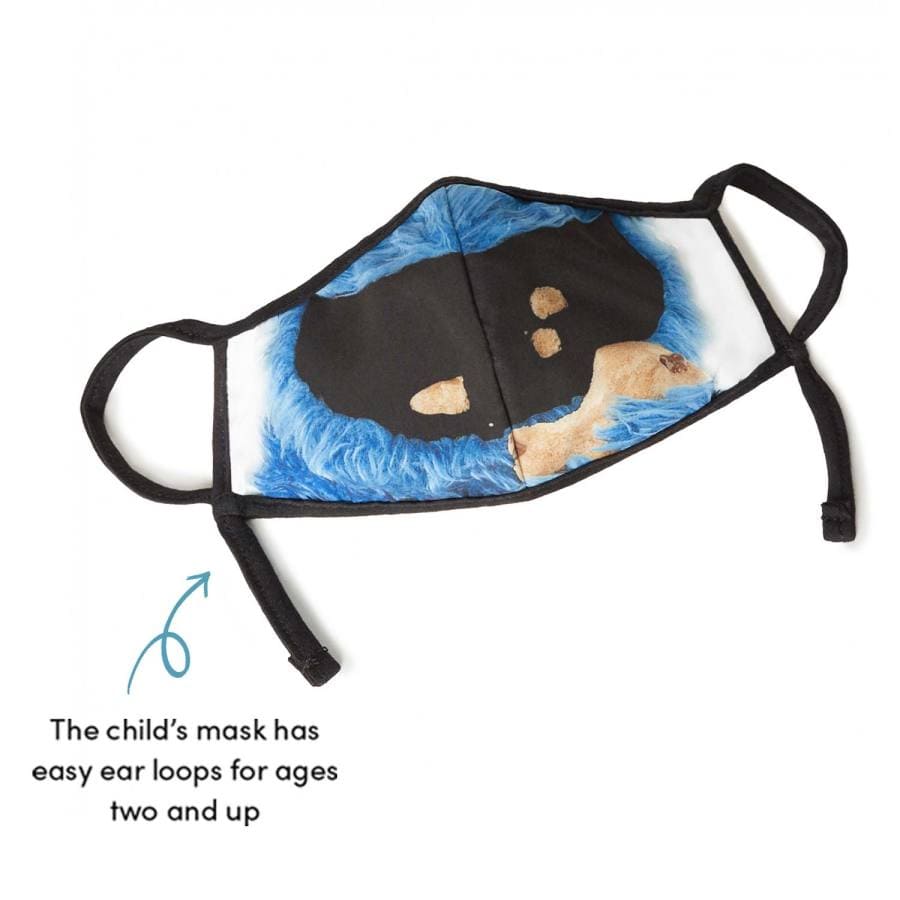  Sesame Street Cookie Monster Child Face Mask