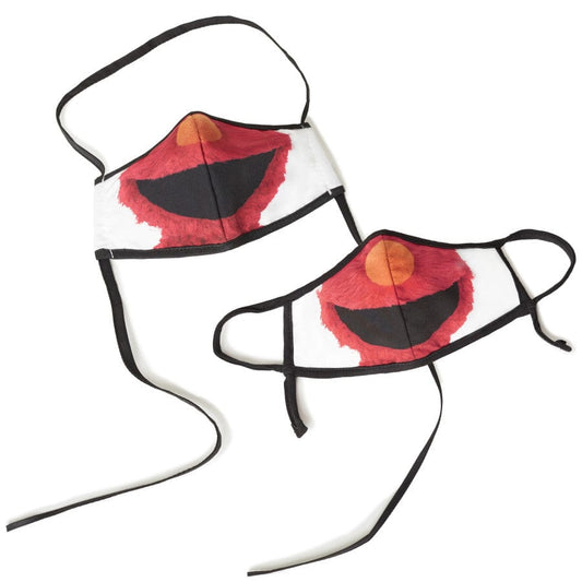  Sesame Street Elmo Adult/Child Face Mask (2 Pack)