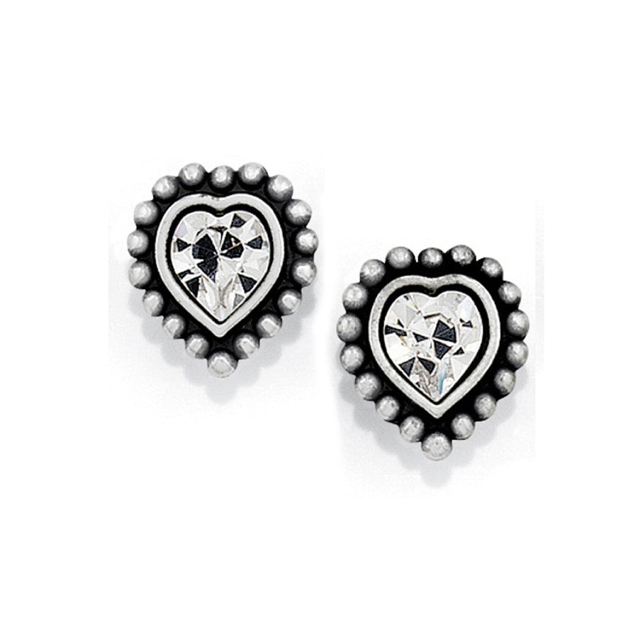  Shimmer Heart Mini Post Earrings