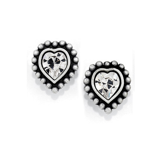  Shimmer Heart Mini Post Earrings