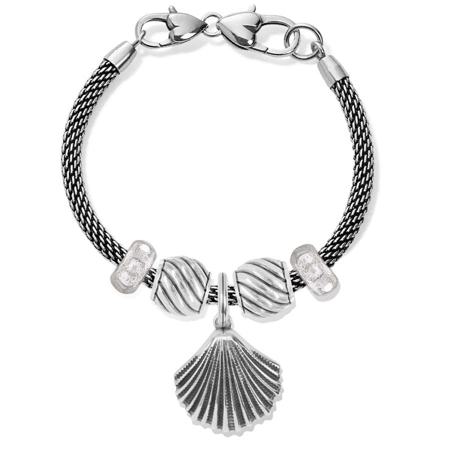  Silver Shell Charm Bracelet