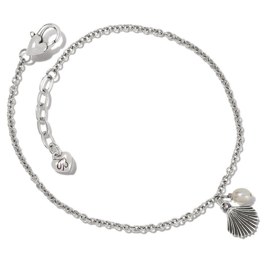  Silver Shells Anklet