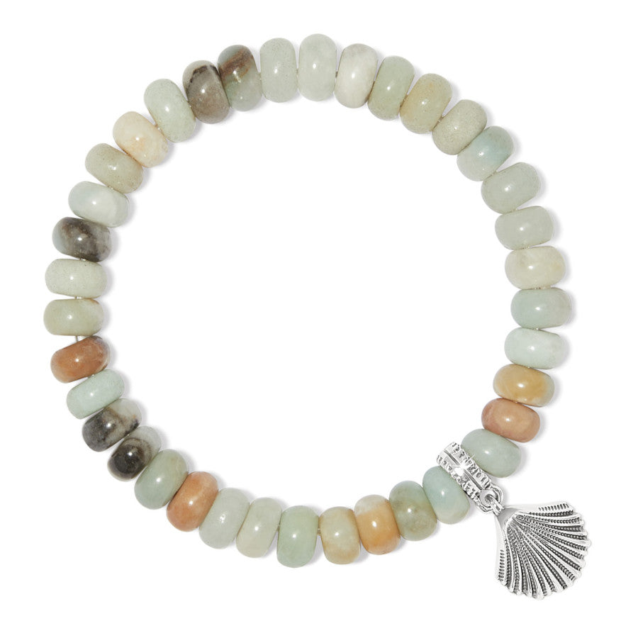  Silver Shells Bay Stretch Bracelet