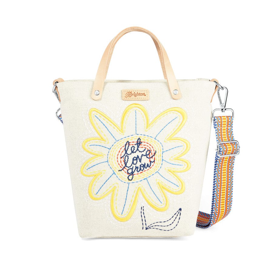  Sunny Daisy Embroidered Medium Messenger Bag