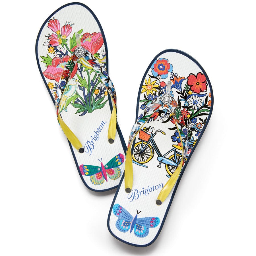  Sunny Wedge Flip Flops