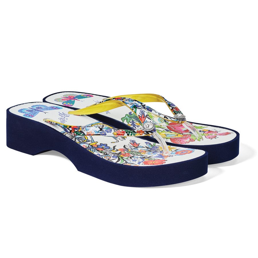  Sunny Wedge Flip Flops