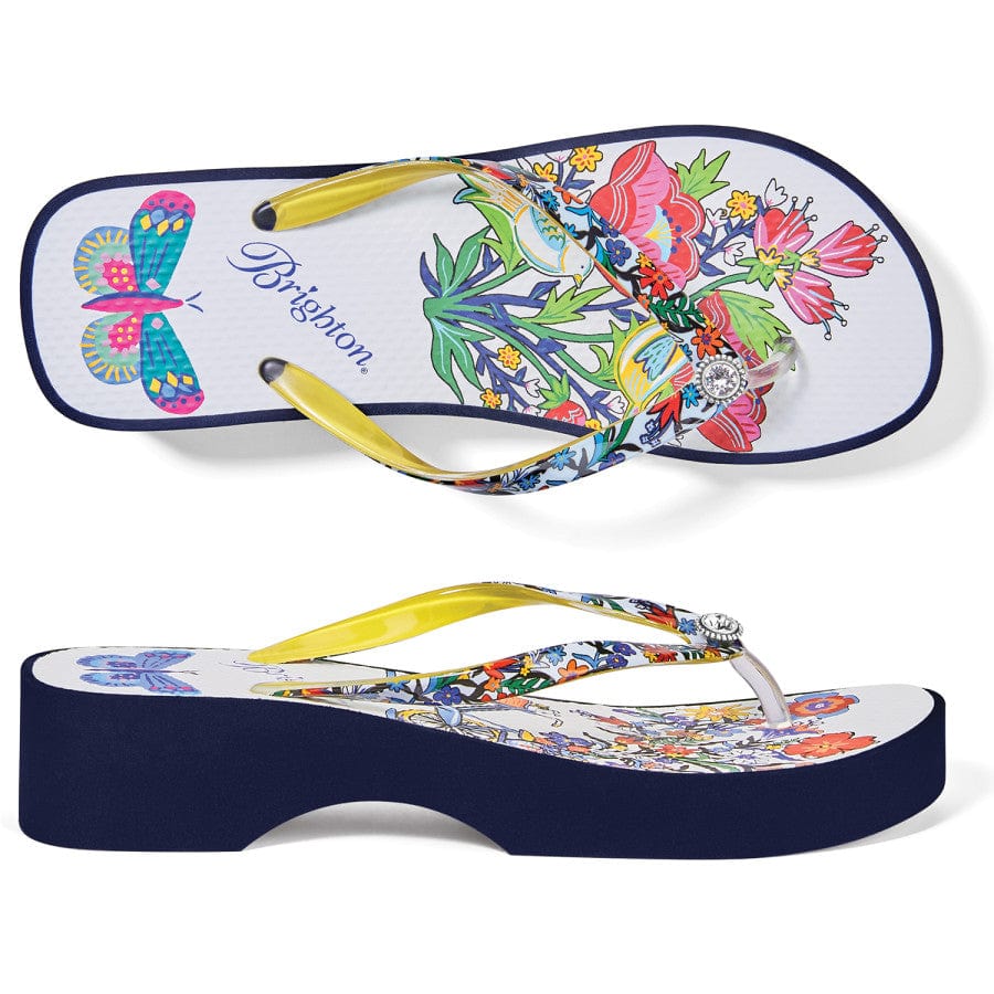  Sunny Wedge Flip Flops