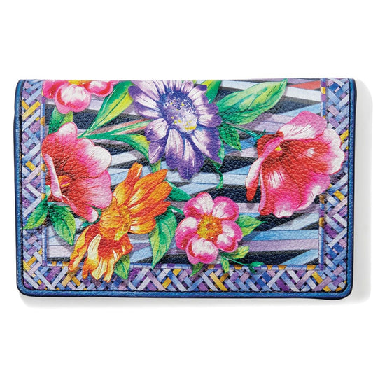 Trellis Blooms Medium Folio Wallet