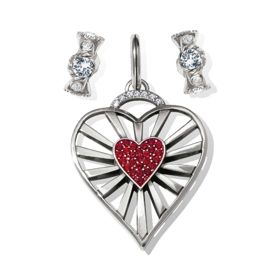  Vibrant Heart Charm Gift Set