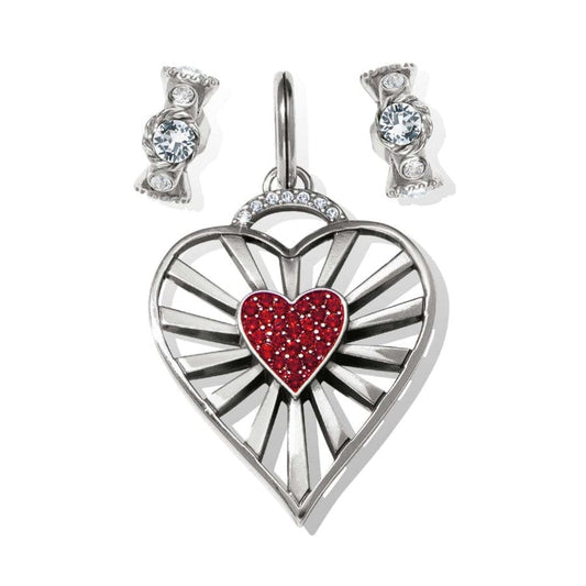  Vibrant Heart Charm Gift Set